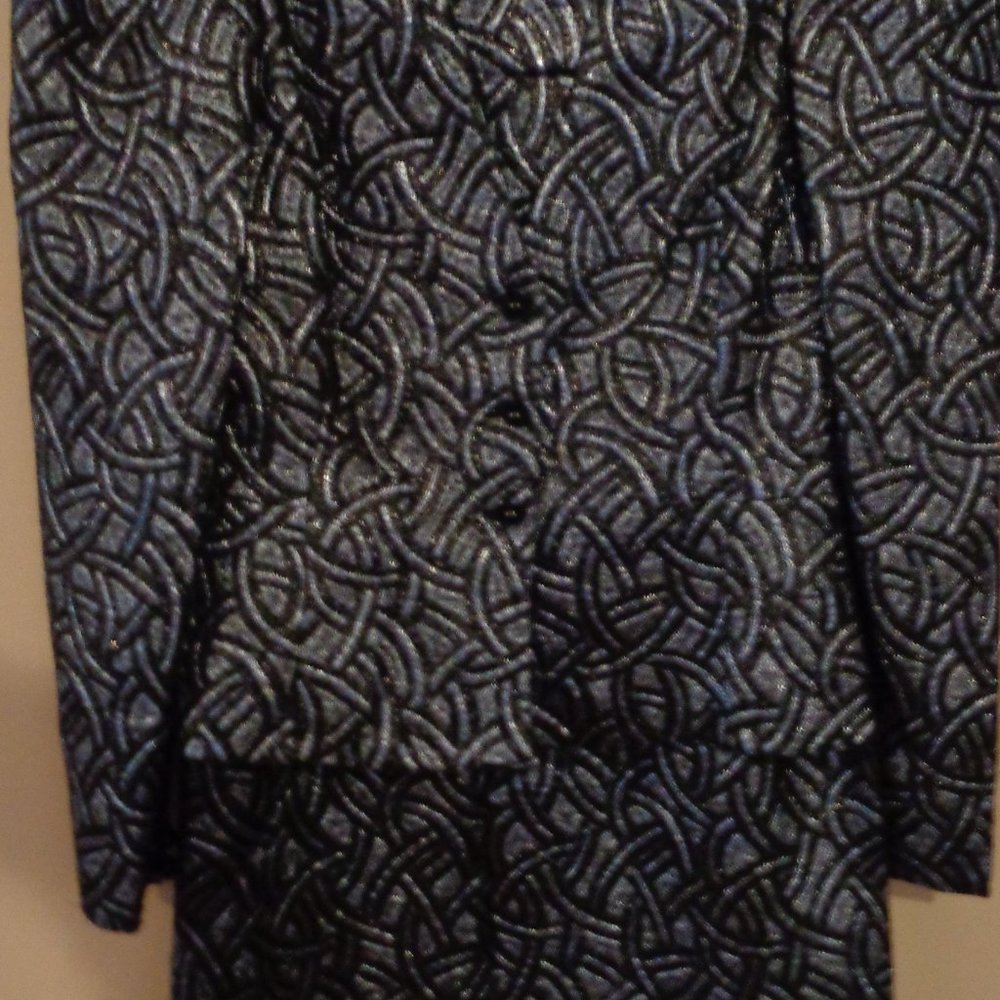 Vintage Silver and Gray Dressy Suit
